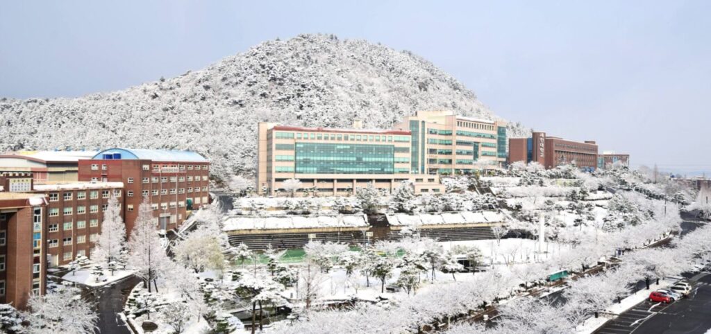 Đại học Sehan vào mùa đông