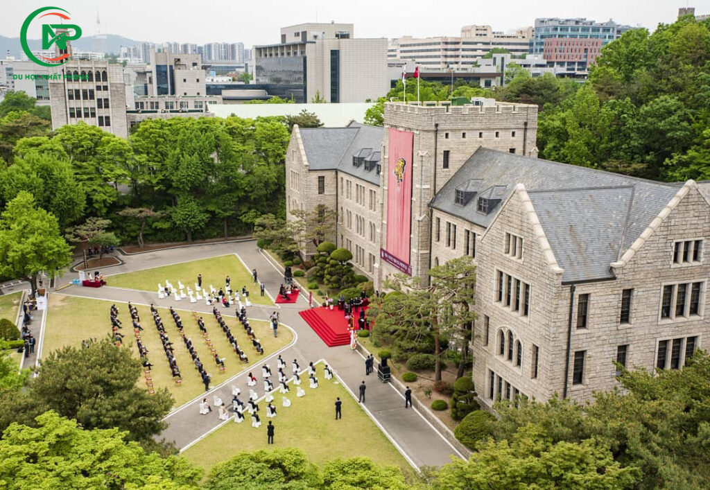 Một phần sân trường đại học Korea