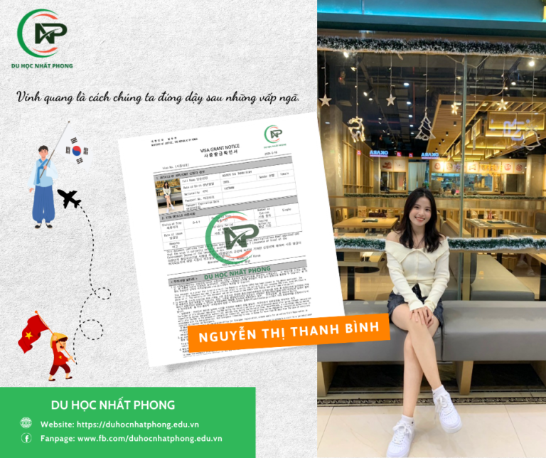 VINH DANH: NGUYỄN THỊ THANH BÌNH - ĐẠI HỌC HANNAM TOP 2