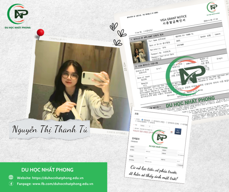 VINH DANH: NGUYỄN THỊ THANH TÚ - ĐẠI HỌC AJOU
